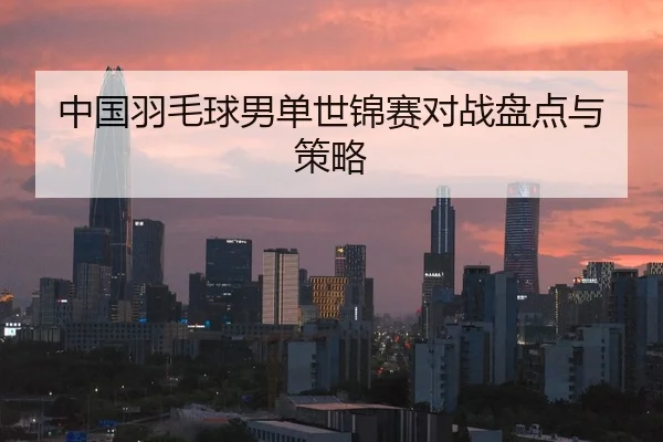 中国羽毛球男单世锦赛对战盘点与策略